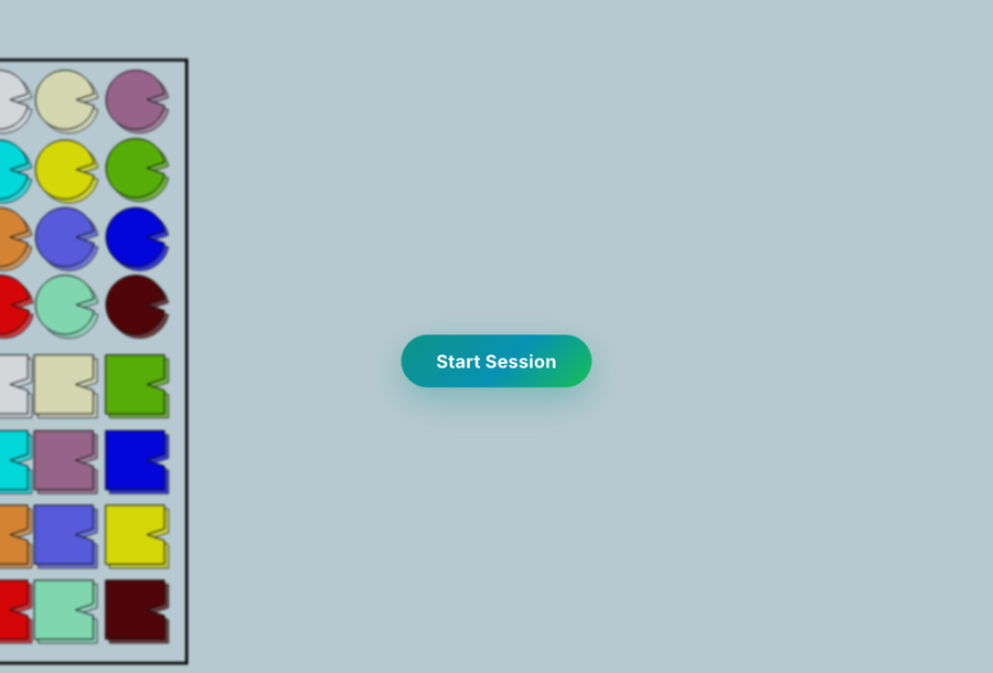 Room before Start Session with Start Session button and Notes chip