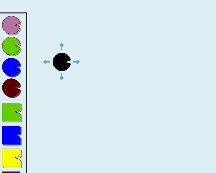 Board with a representative showing hover arrows